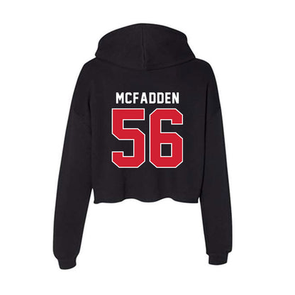 Fairfield - NCAA Men's Lacrosse : Charlie McFadden - Women's Crop Fleece Hoodie-1