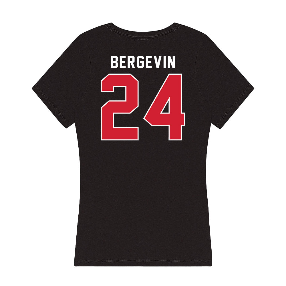 Fairfield - NCAA Baseball : Matt Bergevin - Women's V-Neck T-Shirt-1