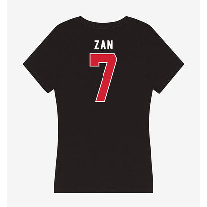 Fairfield - NCAA Men's Basketball : Ryan Zan - Women's V-Neck T-Shirt-1
