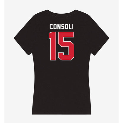 Fairfield - NCAA Men's Lacrosse : Cooper Consoli - Women's V-Neck T-Shirt-1