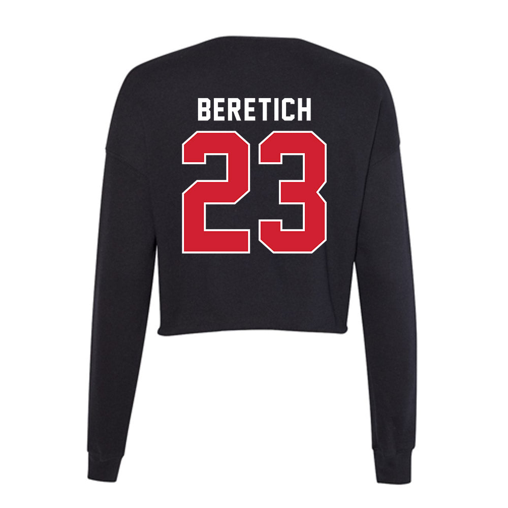 Fairfield - NCAA Women's Volleyball : Emma Beretich - Women's Cropped Crew Fleece-1