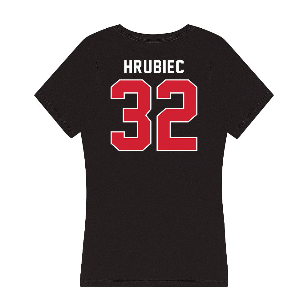 Fairfield - NCAA Men's Lacrosse : Bryce Hrubiec - Women's V-Neck T-Shirt-1