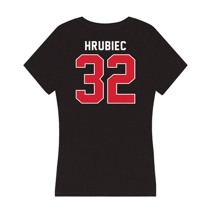 Fairfield - NCAA Men's Lacrosse : Bryce Hrubiec - Women's V-Neck T-Shirt-1