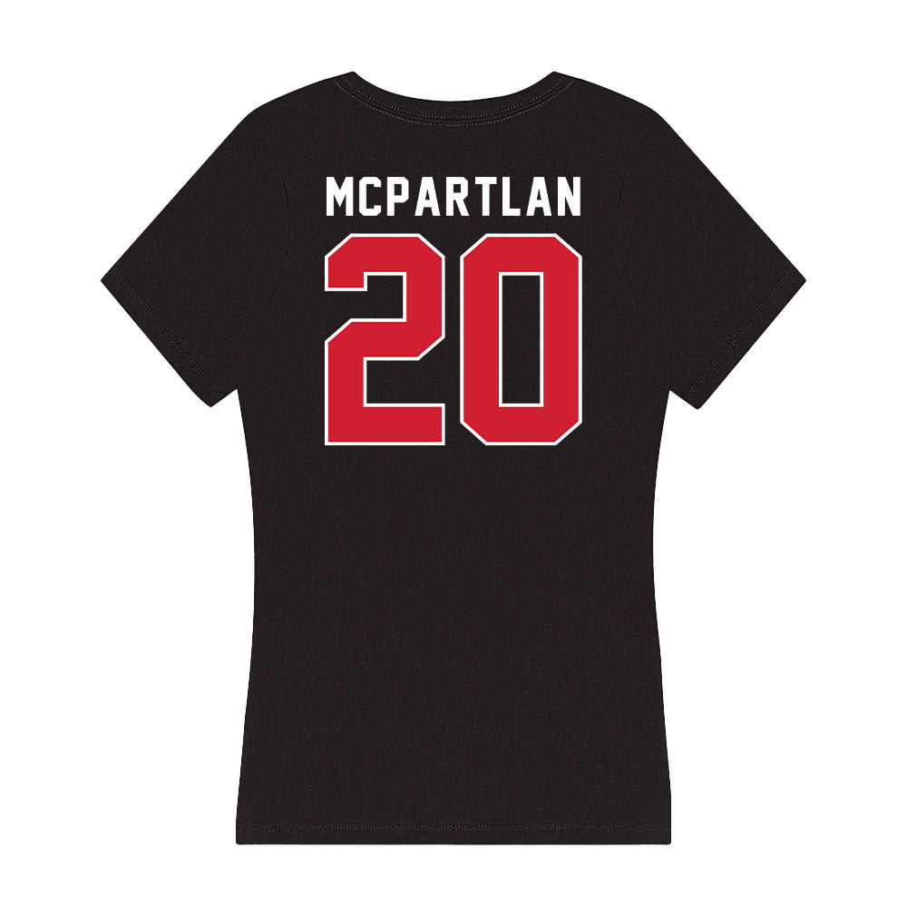 Fairfield - NCAA Men's Basketball : Ryan Mcpartlan - Women's V-Neck T-Shirt-1