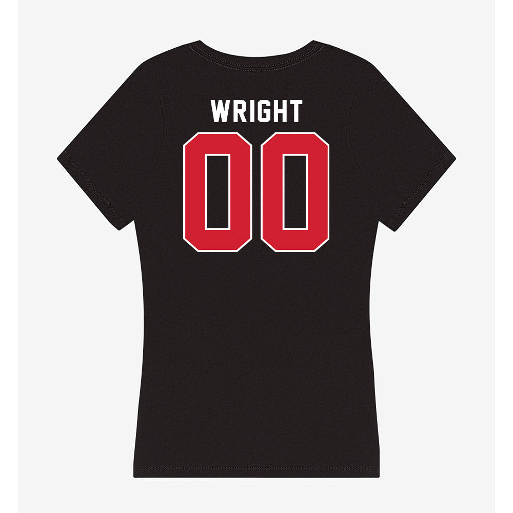 Fairfield - NCAA Women's Soccer : Catherine Wright - Women's V-Neck T-Shirt-1