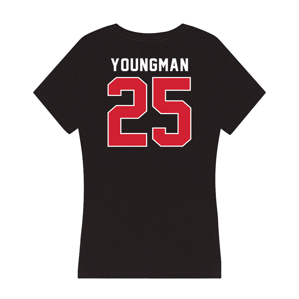 Fairfield - NCAA Baseball : Will Youngman - Women's V-Neck T-Shirt-1