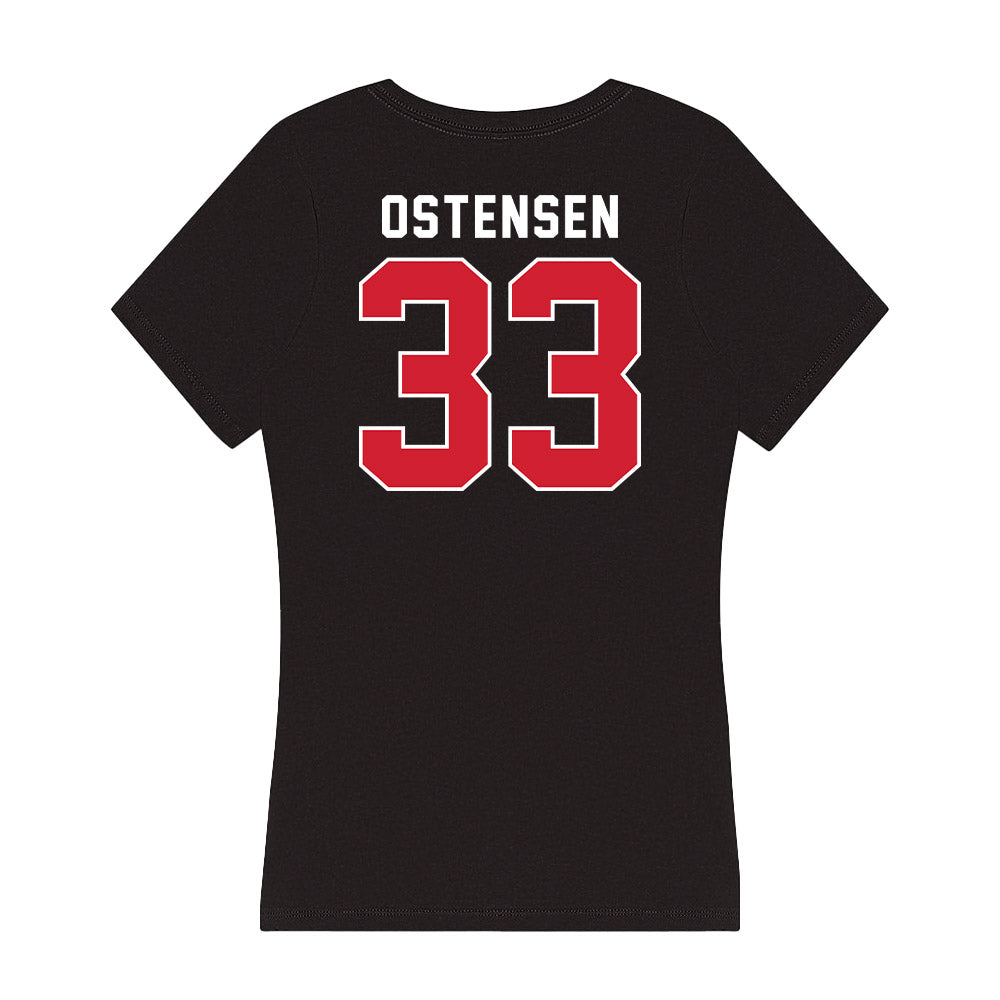 Fairfield - NCAA Baseball : Peter Ostensen - Women's V-Neck T-Shirt-1