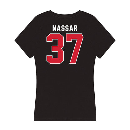 Fairfield - NCAA Men's Lacrosse : Nico Nassar - Women's V-Neck T-Shirt-1