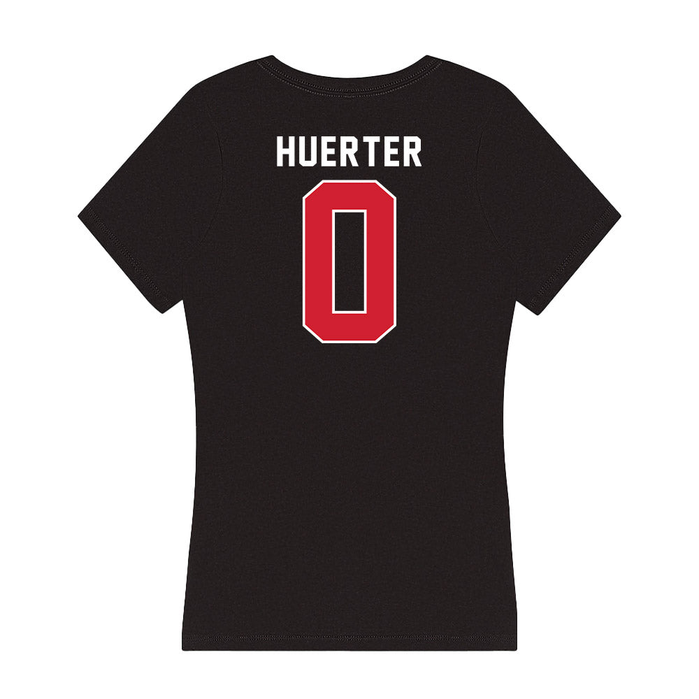 Fairfield - NCAA Women's Basketball : Jillian Huerter - Women's V-Neck T-Shirt-1