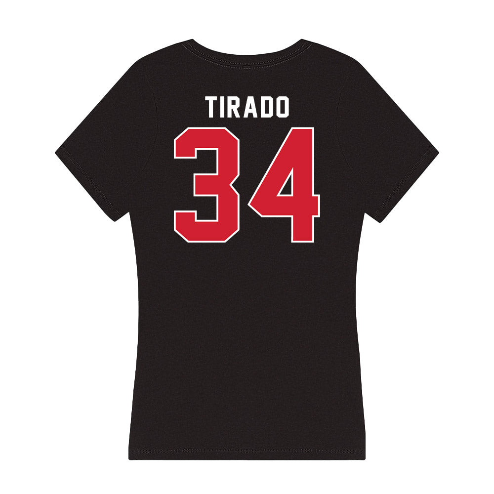 Fairfield - NCAA Women's Basketball : Dayna Tirado - Women's V-Neck T-Shirt-1