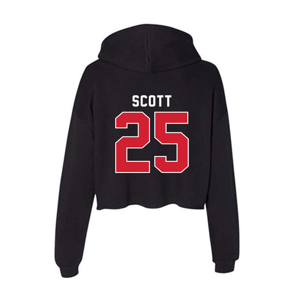 Fairfield - NCAA Women's Basketball : Sydni Scott - Women's Crop Fleece Hoodie-1