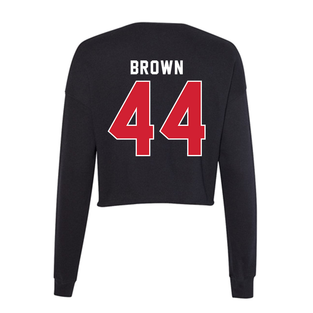 Fairfield - NCAA Women's Basketball : Raiana Brown - Women's Cropped Crew Fleece-1