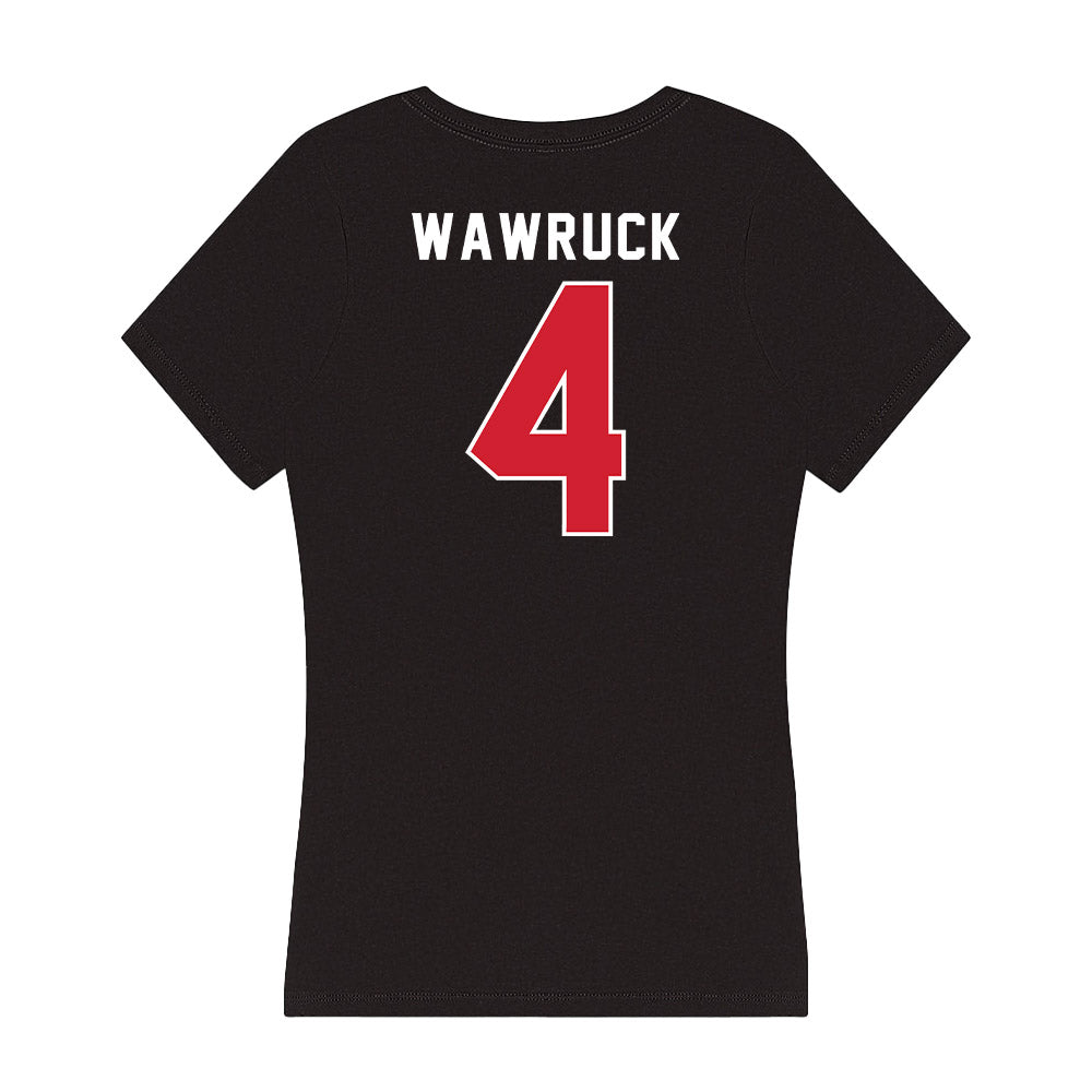 Fairfield - NCAA Baseball : Payten Wawruck - Women's V-Neck T-Shirt-1