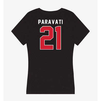 Fairfield - NCAA Softball : Anna Paravati - Women's V-Neck T-Shirt-1