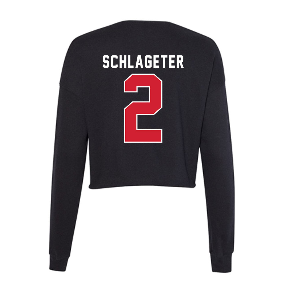 Fairfield - NCAA Women's Volleyball : Janna Schlageter - Women's Cropped Crew Fleece-1