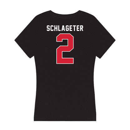 Fairfield - NCAA Women's Volleyball : Janna Schlageter - Women's V-Neck T-Shirt-1