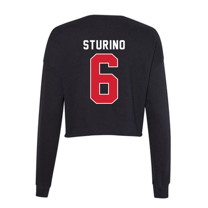 Fairfield - NCAA Baseball : Nick Sturino - Women's Cropped Crew Fleece-1