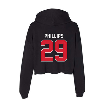 Fairfield - NCAA Baseball : Peter Phillips - Women's Crop Fleece Hoodie-1