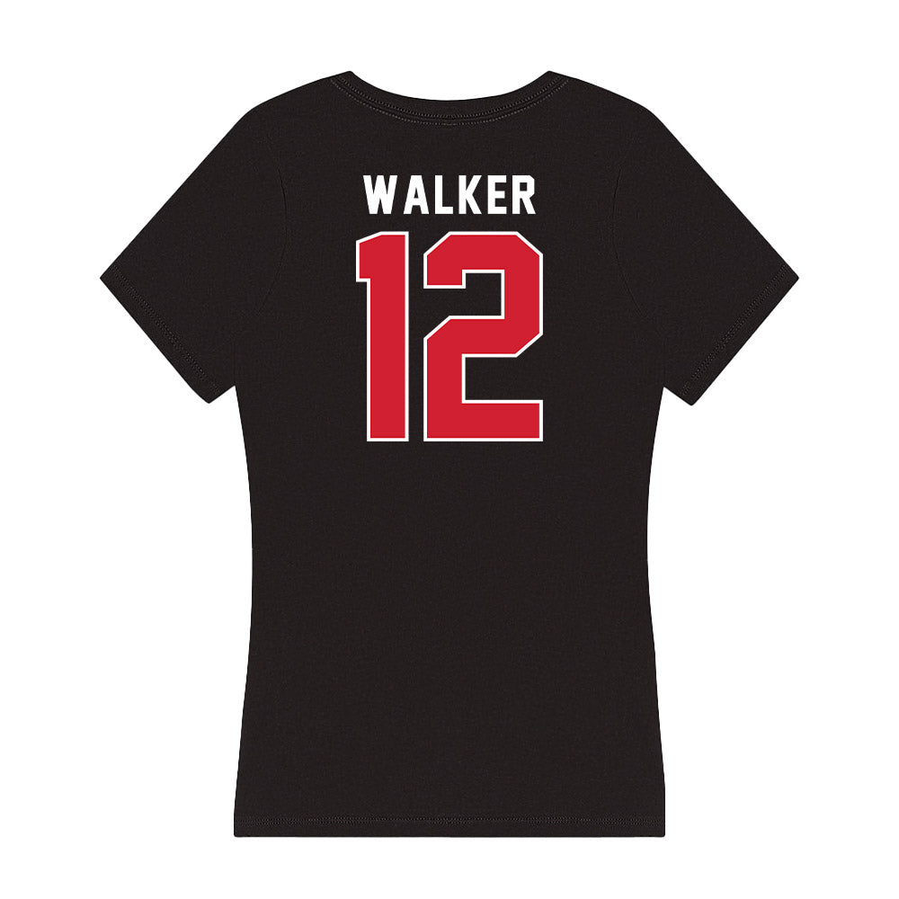 Fairfield - NCAA Women's Volleyball : Maya Walker - Women's V-Neck T-Shirt-1