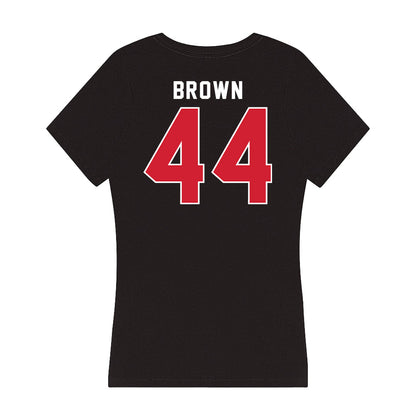 Fairfield - NCAA Women's Basketball : Raiana Brown - Women's V-Neck T-Shirt-1