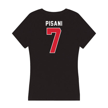 Fairfield - NCAA Women's Soccer : Ella Pisani - Women's V-Neck T-Shirt-1