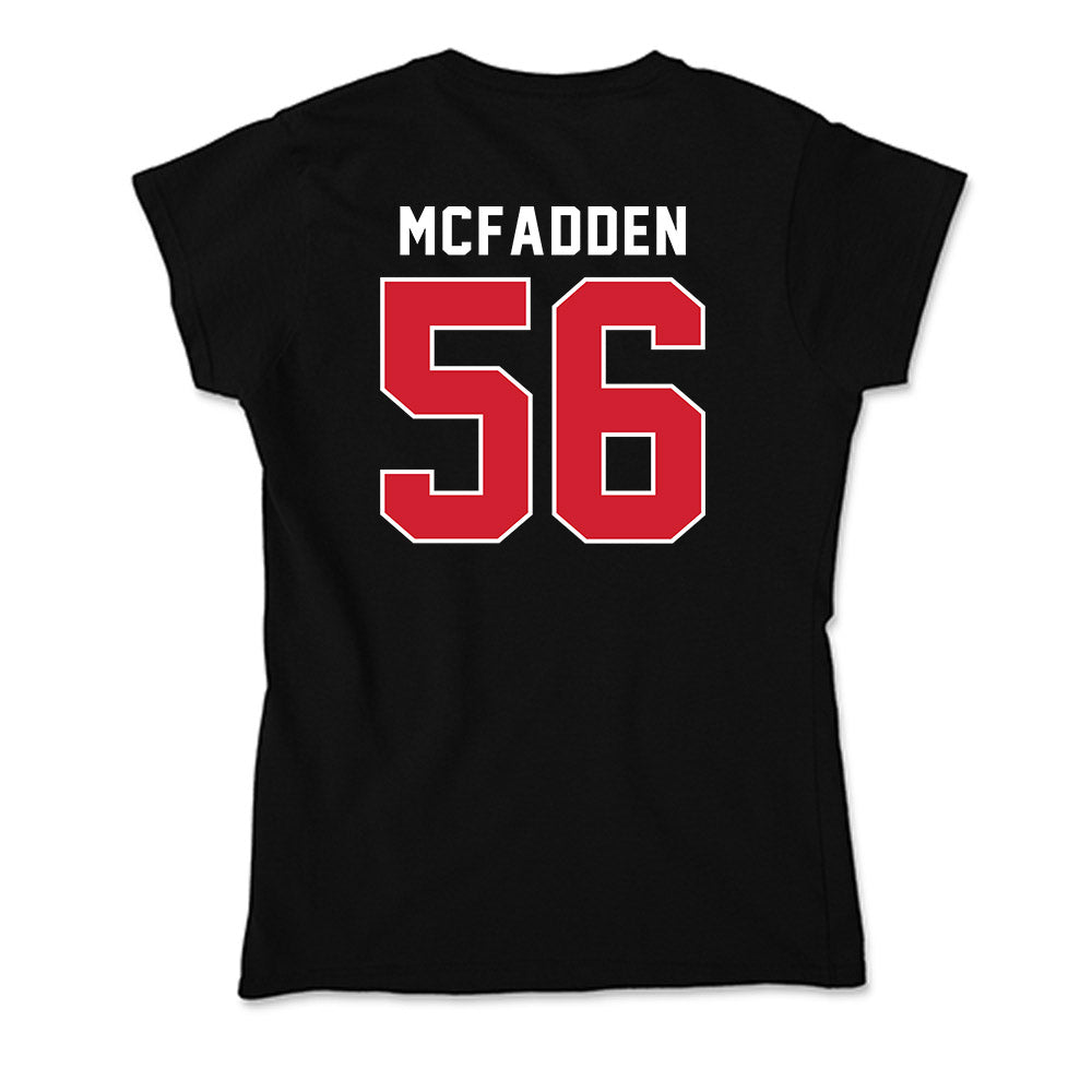 Fairfield - NCAA Men's Lacrosse : Charlie McFadden - Soft Style Women’s T-Shirt-1