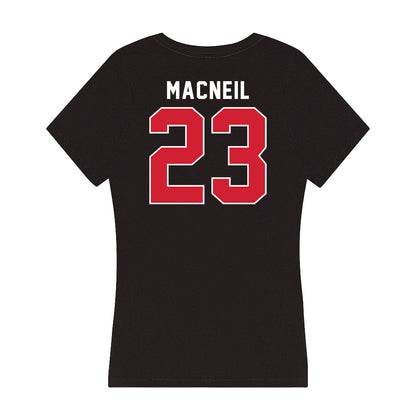 Fairfield - NCAA Women's Soccer : Arden MacNeil - Women's V-Neck T-Shirt-1