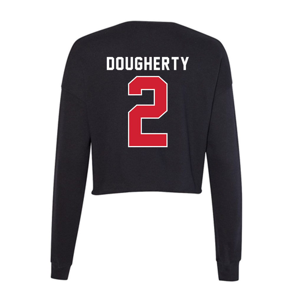 Fairfield - NCAA Men's Lacrosse : Finn Dougherty - Women's Cropped Crew Fleece-1