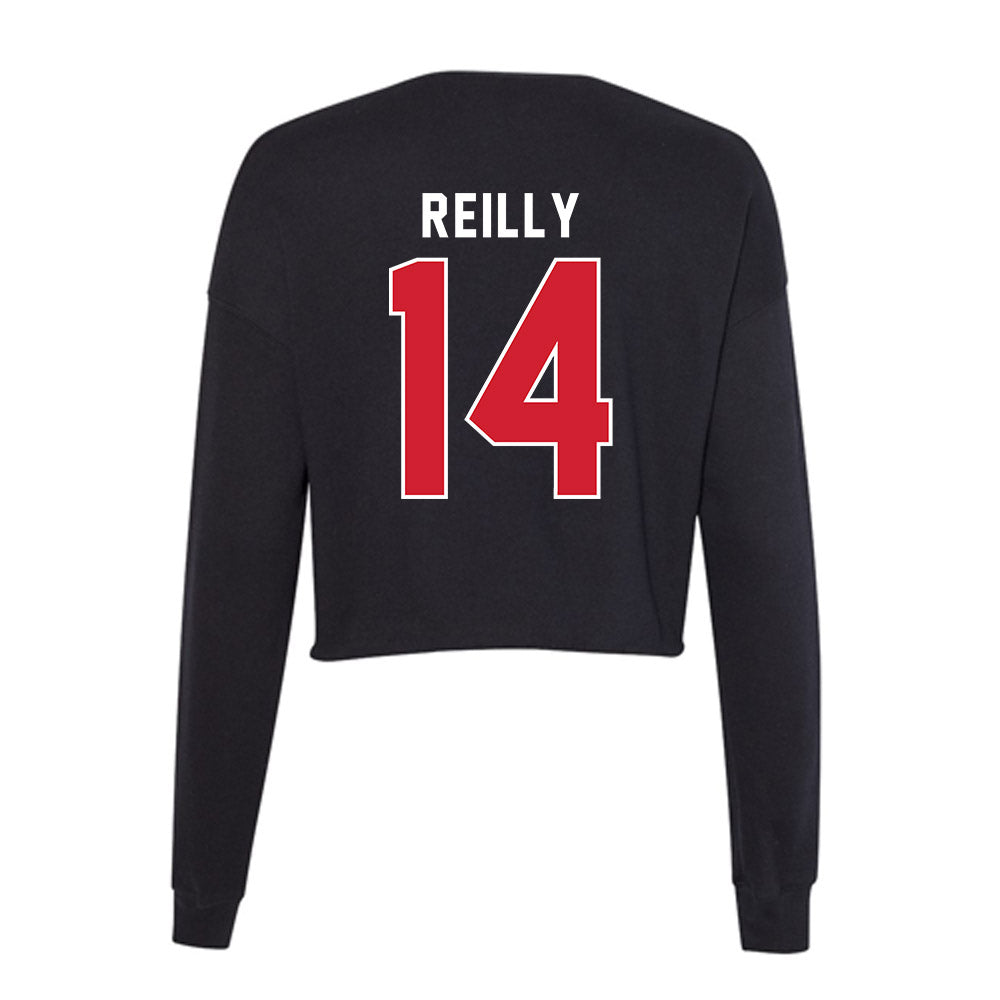 Fairfield - NCAA Men's Lacrosse : Declan Reilly - Women's Cropped Crew Fleece-1