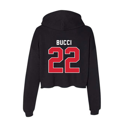 Fairfield - NCAA Men's Soccer : Daniel Bucci - Women's Crop Fleece Hoodie-1