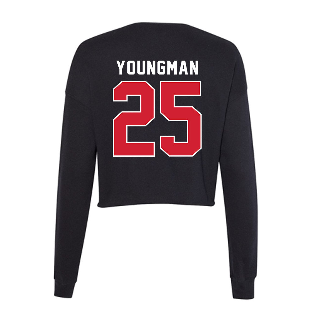 Fairfield - NCAA Baseball : Will Youngman - Women's Cropped Crew Fleece-1