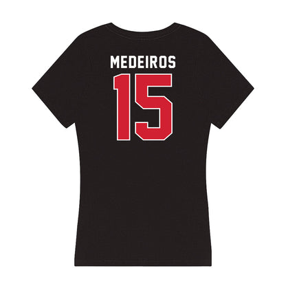 Fairfield - NCAA Men's Soccer : Dylan Medeiros - Women's V-Neck T-Shirt-1