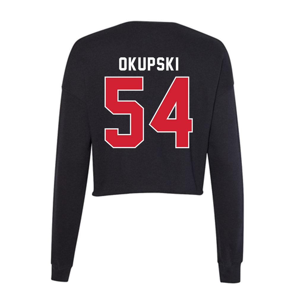 Fairfield - NCAA Men's Lacrosse : Luke Okupski - Women's Cropped Crew Fleece-1