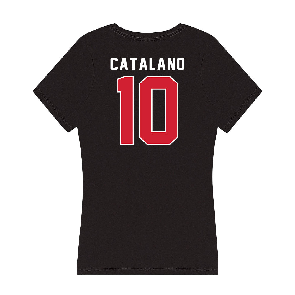 Fairfield - NCAA Baseball : Paul Catalano - Women's V-Neck T-Shirt-1