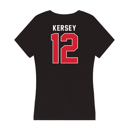 Fairfield - NCAA Women's Soccer : Samantha Kersey - Women's V-Neck T-Shirt-1