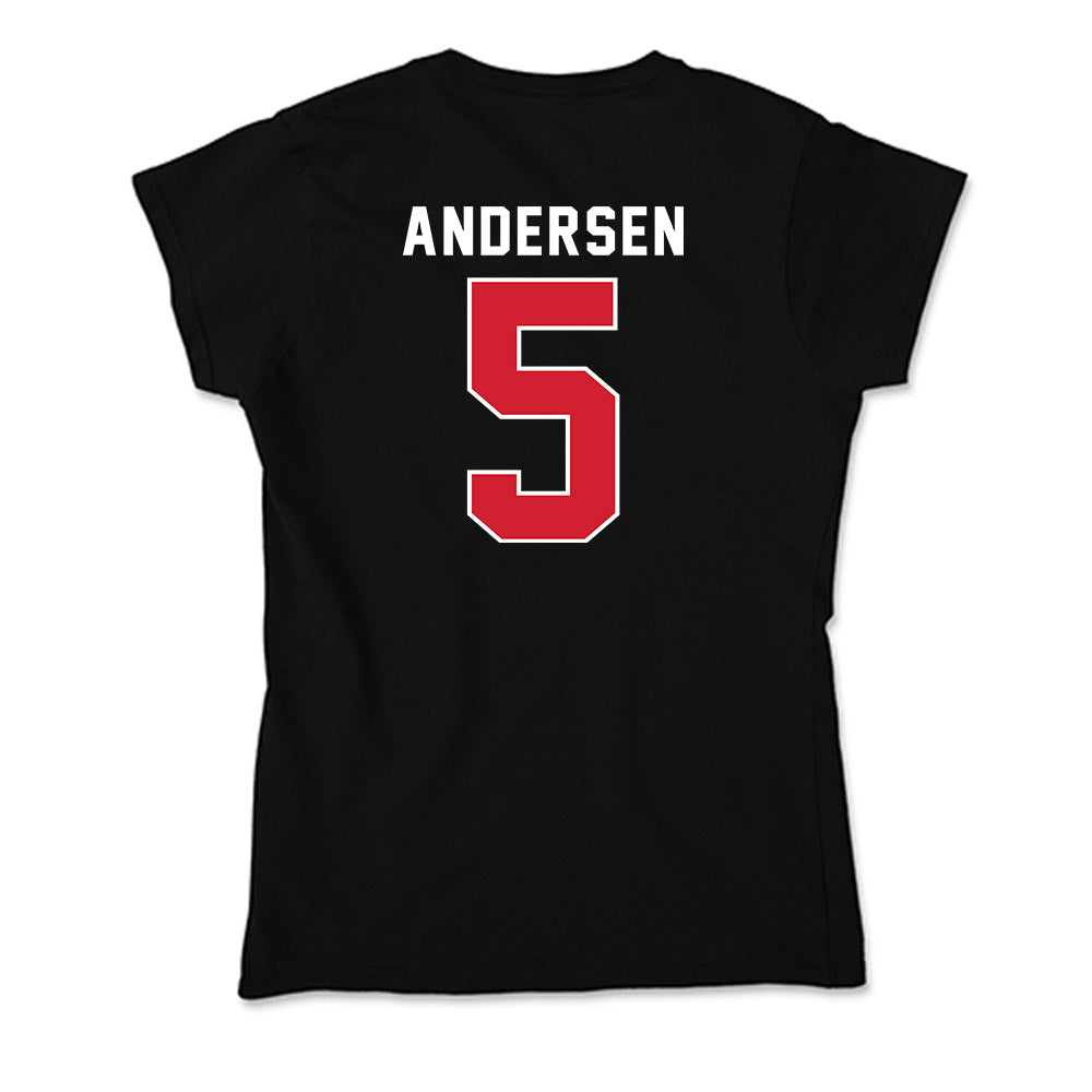 Fairfield - NCAA Women's Basketball : Meghan Andersen - Soft Style Women’s T-Shirt-1