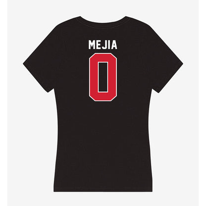 Fairfield - NCAA Men's Basketball : Eric Mejia - Women's V-Neck T-Shirt-1