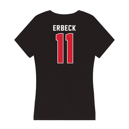 Fairfield - NCAA Baseball : Ricky Erbeck - Women's V-Neck T-Shirt-1