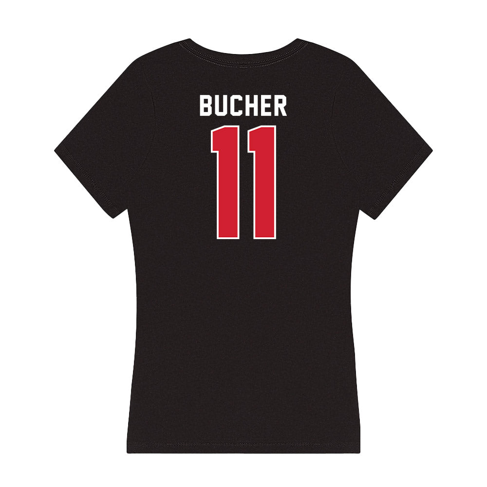 Fairfield - NCAA Women's Lacrosse : Sarah Bucher - Women's V-Neck T-Shirt-1