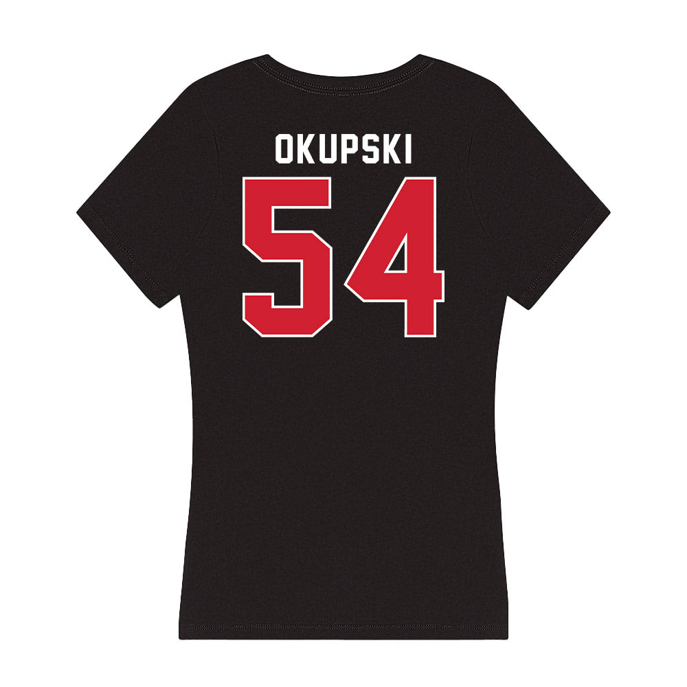 Fairfield - NCAA Men's Lacrosse : Luke Okupski - Women's V-Neck T-Shirt-1