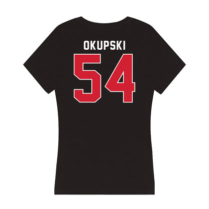 Fairfield - NCAA Men's Lacrosse : Luke Okupski - Women's V-Neck T-Shirt-1