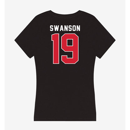Fairfield - NCAA Baseball : Boden Swanson - Women's V-Neck T-Shirt-1