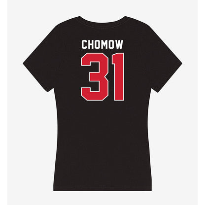 Fairfield - NCAA Men's Soccer : Evan Chomow - Women's V-Neck T-Shirt-1