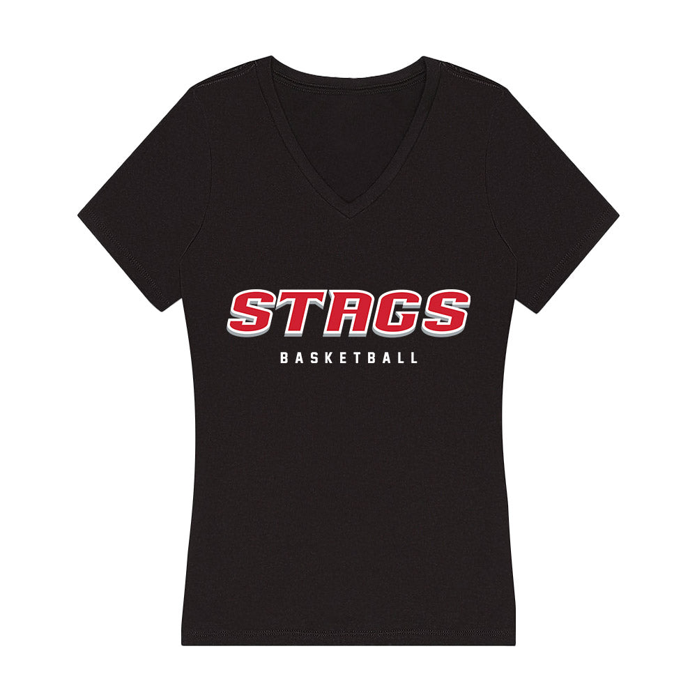 Fairfield - NCAA Women's Basketball : Meghan Andersen - Women's V-Neck T-Shirt-0