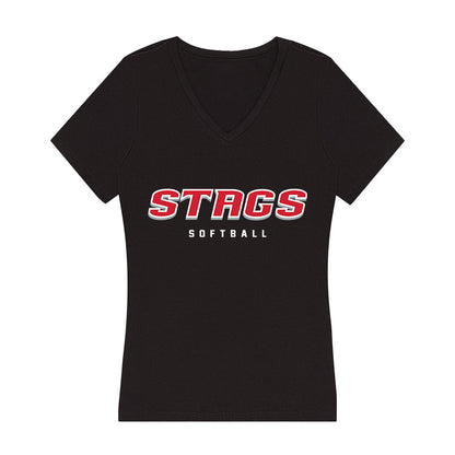 Fairfield - NCAA Softball : Allison Bridgman - Women's V-Neck T-Shirt-0