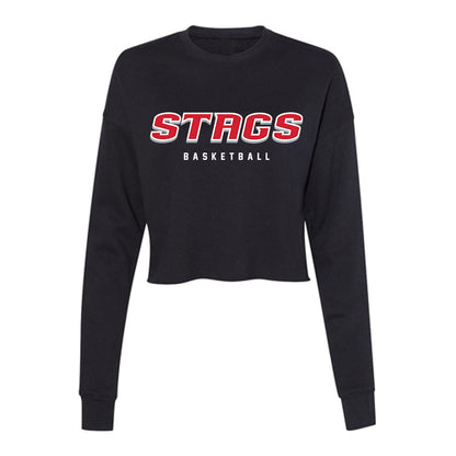 Fairfield - NCAA Men's Basketball : Nasir Rodriguez - Women's Cropped Crew Fleece-0