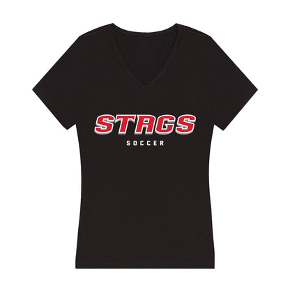 Fairfield - NCAA Women's Soccer : Olivia Wade - Women's V-Neck T-Shirt-0