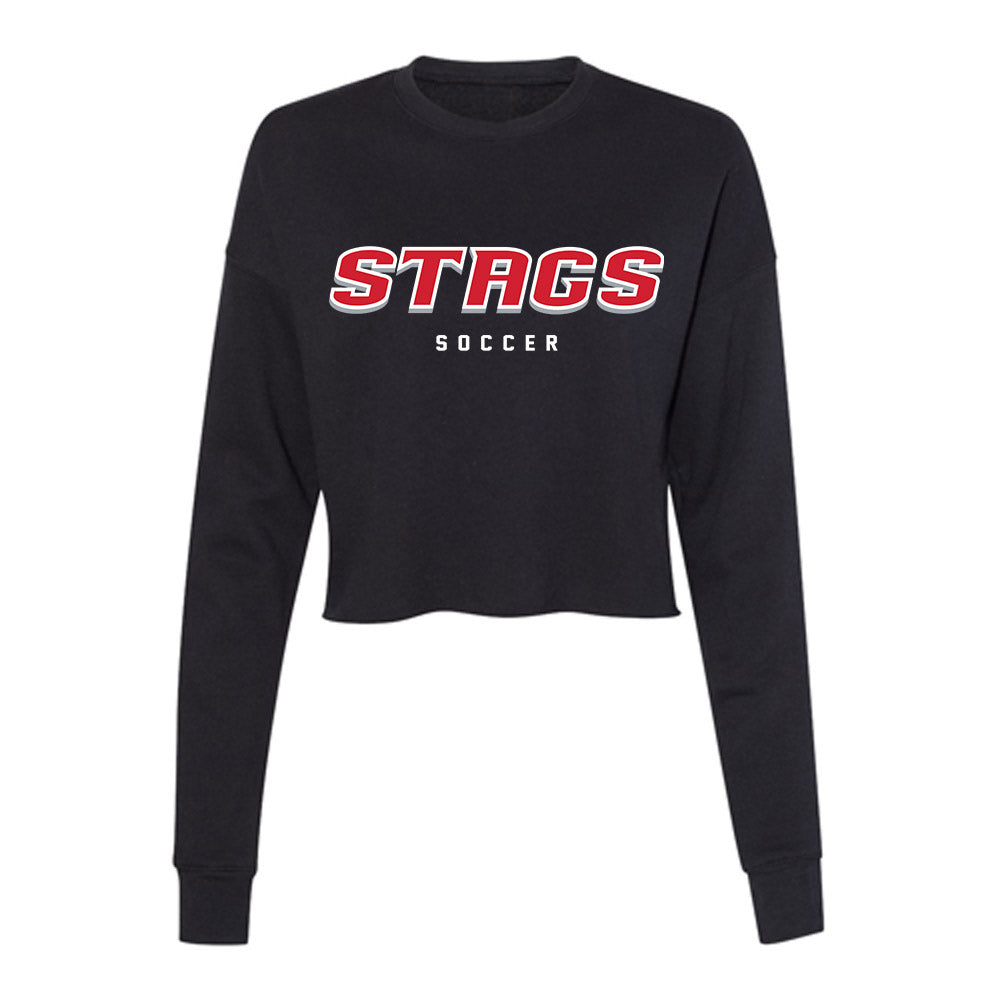 Fairfield - NCAA Women's Soccer : Ashley McMahon - Women's Cropped Crew Fleece-0