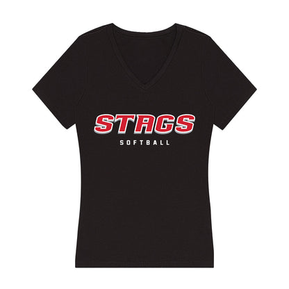 Fairfield - NCAA Softball : Caroline Walls - Women's V-Neck T-Shirt-0
