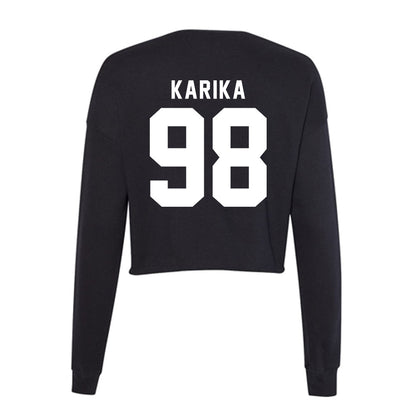 Delaware - NCAA Football : Nicholas Karika - Women's Cropped Crew Fleece-1